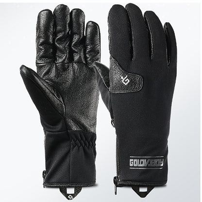 Premium Goat Leather Fleece Warm Gloves