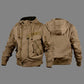 Military Fan Hooded Stand Collar Ma1 Men's Bomber Jacket