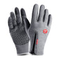 Zipper Design Waterproof Plus Velvet Gloves(Touch Screen)
