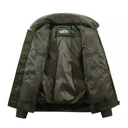 Aviador de la Fuerza Aérea Aviador de collar casual Lapa de algodón extraíble de algodón para hombres