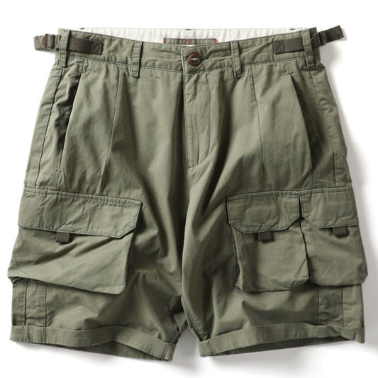 شورت رجالي قطني عسكري كاجوال متعدد الجيوب
