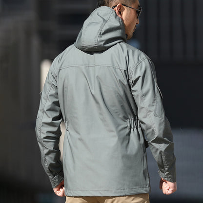 Chaqueta para hombres de una sola capa resistente al viento al aire libre