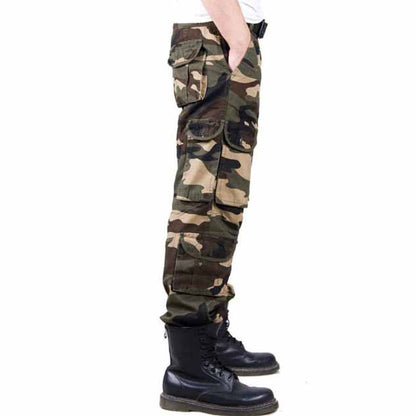 Pantalones de hombres lavados de alto grado de camuflaje militar
