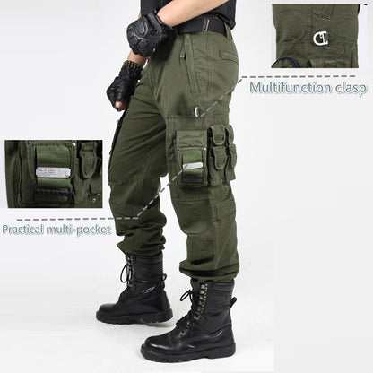 السراويل البضائع القطنية الجيب الكبير للرجال