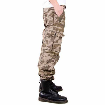 Pantalones de hombres lavados de alto grado de camuflaje militar