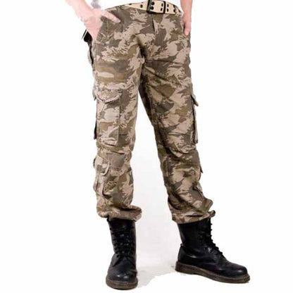 Pantalones de hombres lavados de alto grado de camuflaje militar