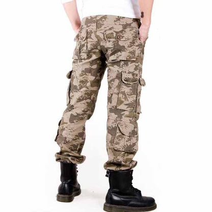 Pantalones de hombres lavados de alto grado de camuflaje militar