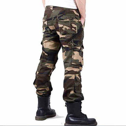 Pantalones de hombres lavados de alto grado de camuflaje militar