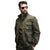 Green Men's Removable Sleeves Stand Collar Workwear Jacket