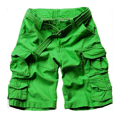 Casual Multi-pocket Sport Outdoor Mens Cargo Shorts - KINGEOUS