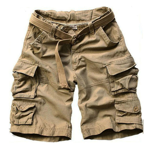 Zhiliheng Mens Shorts Men Cotton Loose Work Casual Short Pants Men