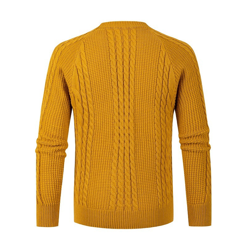 Fashion Twist Knit Men's Sweater