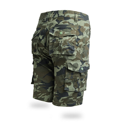 Pantalones cortos de carga de camuflaje para hombres al aire libre
