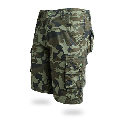Pantalones cortos de carga de camuflaje para hombres al aire libre