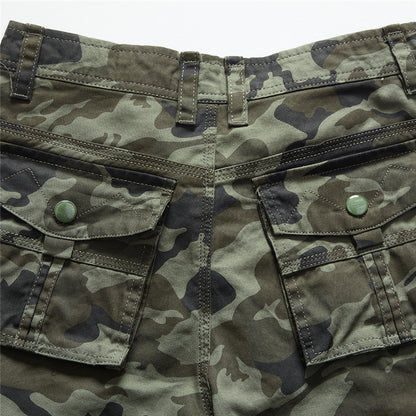 Pantalones cortos de carga de camuflaje para hombres al aire libre