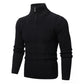 Men's Stand-up Collar Trend Casual Long-sleeved Knit Sweater