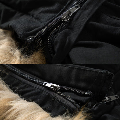 Casaco de lavagem ao ar livre espessou o casaco comprido masculino