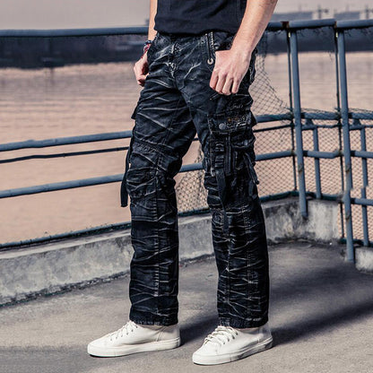 Fashion Casual  Pocket Cotton Men's Cargo Pants - KINGEOUS