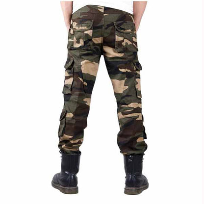 Pantalones de hombres lavados de alto grado de camuflaje militar
