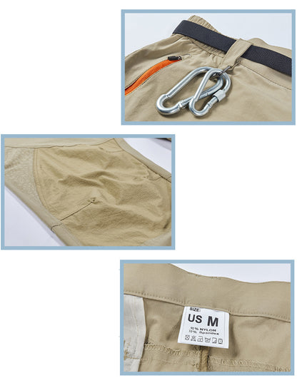 في الهواء الطلق حجم كبير تسلق الجبال الرحلات اقتصاص السراويل الرجال التجفيف السريع