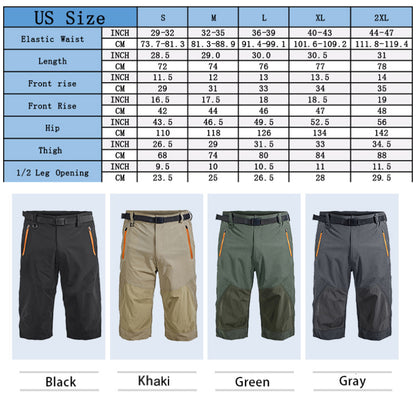 في الهواء الطلق حجم كبير تسلق الجبال الرحلات اقتصاص السراويل الرجال التجفيف السريع