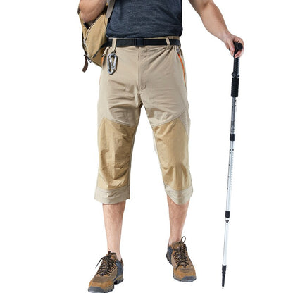 في الهواء الطلق حجم كبير تسلق الجبال الرحلات اقتصاص السراويل الرجال التجفيف السريع