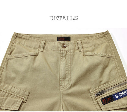 Outils multi-sacs extérieur décontracté en été short pour hommes en coton