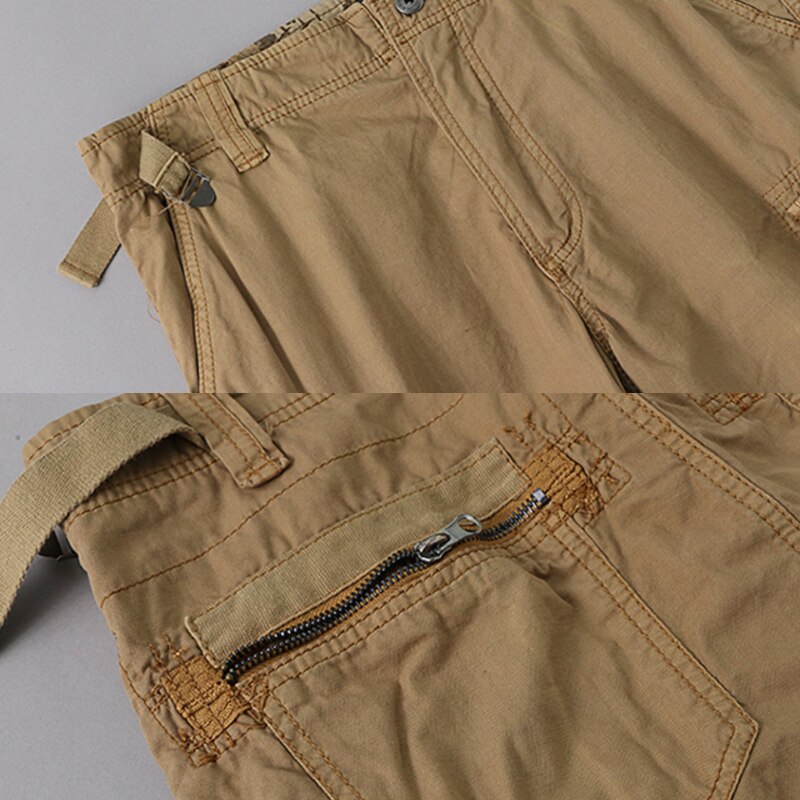 Summer Men's High-quality Pure Cotton Washed Thin Casual Shorts