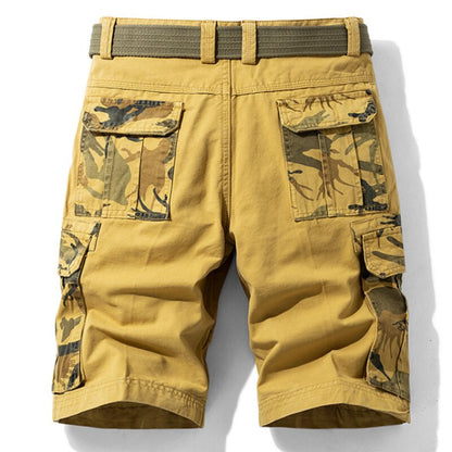 MOLOMS CASUAL CASual Camuflage Pocket Stitching Shorts masculinos