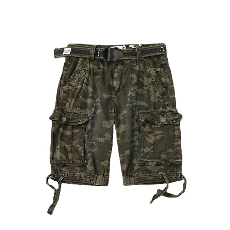 Multi-pocket Casual Outdoor Cropped Men's Beach Shorts