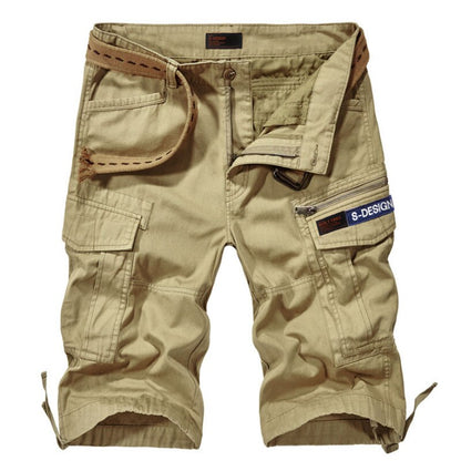 Outils multi-sacs extérieur décontracté en été short pour hommes en coton