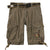 Men's Casual Striped Workwear Cotton Cargo Shorts ( With Belt )