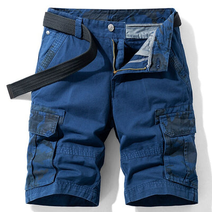 MOLOMS CASUAL CASual Camuflage Pocket Stitching Shorts masculinos