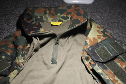 Men's Uniform Camouflage Hunting Outdoor Lapel T-shirt