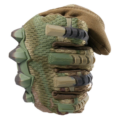 Tactical Gloves Full Finger, TPR Impact Protective, EVA Palm Padding for Men Airsoft Shooting Range