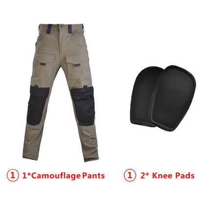 Outdoor Combat Hooded Suits Uniform Pants with Pads