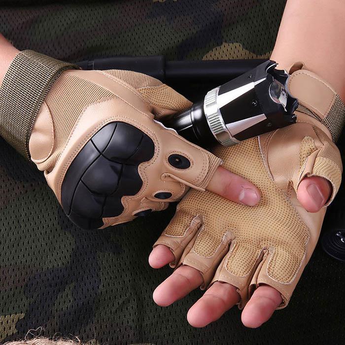 Military Half Finger Men Gloves