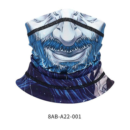 Outdoor Fashion Magic Printing Dustproof Riding Men And Women Half Face Scarf