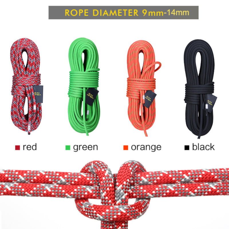 Camping Rock Climbing Rope  Static Rope 21kN High Strength Safety Rope