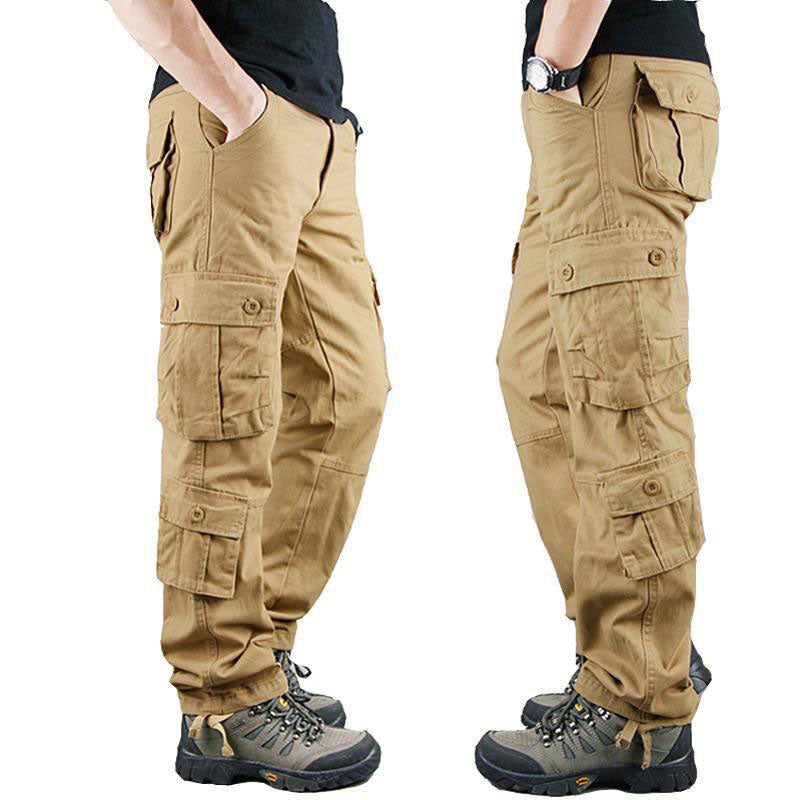 Outdoor Loose Wear-resistant Straight Multi-pocket Men's Pants