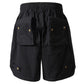 Military Style Solid Color Three-dimensional Multi-pocket Functional Casual Men's Shorts
