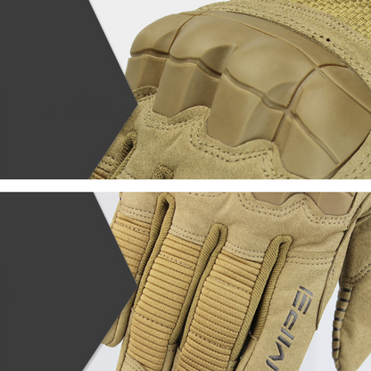 Caza táctica Guantes de hombres resistentes a los hombres de la cáscara blanda del dedo suave