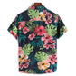 Plus Size Flower Printed Short Sleeve Men Shirt
