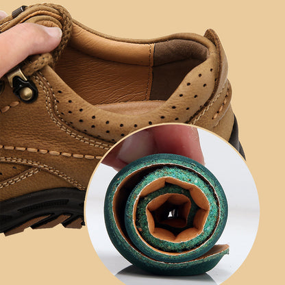 أحذية خارجية كاجوال من الجلد المصنفر مقاومة للتآكل