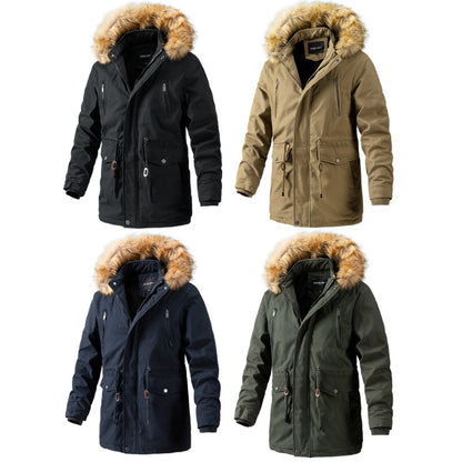 Casual Wash Hat Wool Longa Jaqueta de Inverno Men de Men