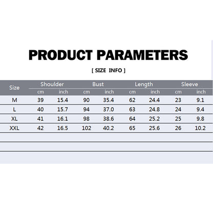 T-shirt pour hommes à manches courtes minces urbaines.