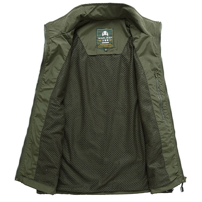 Fast Drying Mesh Outdoor Multi-pocket Fishing Men's Vest