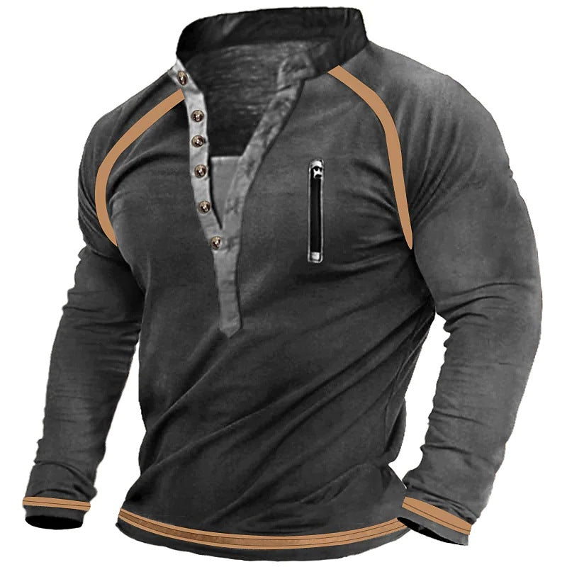 Sweatshirt Cotton Warm Pullover Training Men's Long Sleeve T-shirts