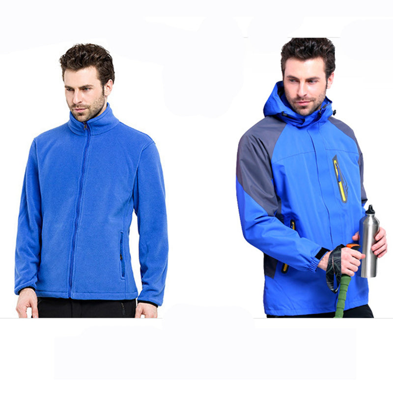 Windproof and Warm Thickened Ski Outdoor Men's Three-in-one Jacket