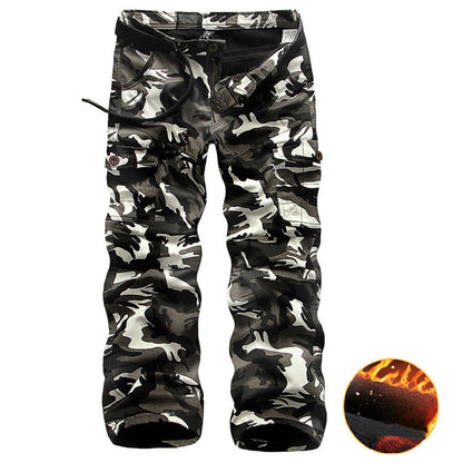Pantalon d'hommes camouflage épais coton extérieur